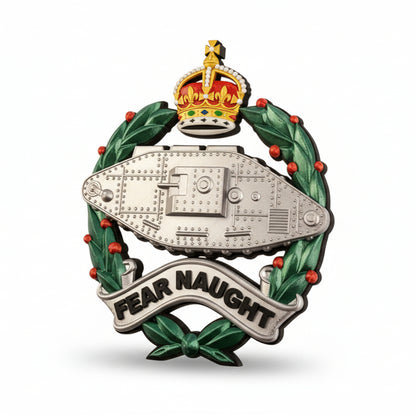 Royal Tank Regiment Cap Badge Kings Crown