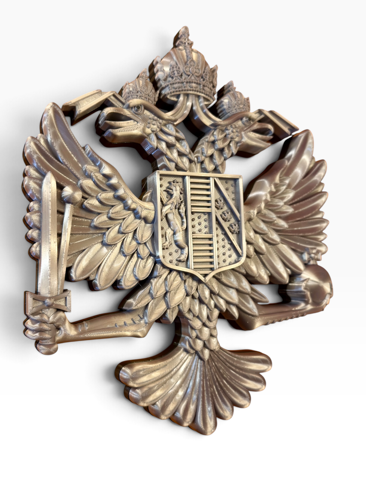 QDG Habsburg double-headed eagle cap badge display
