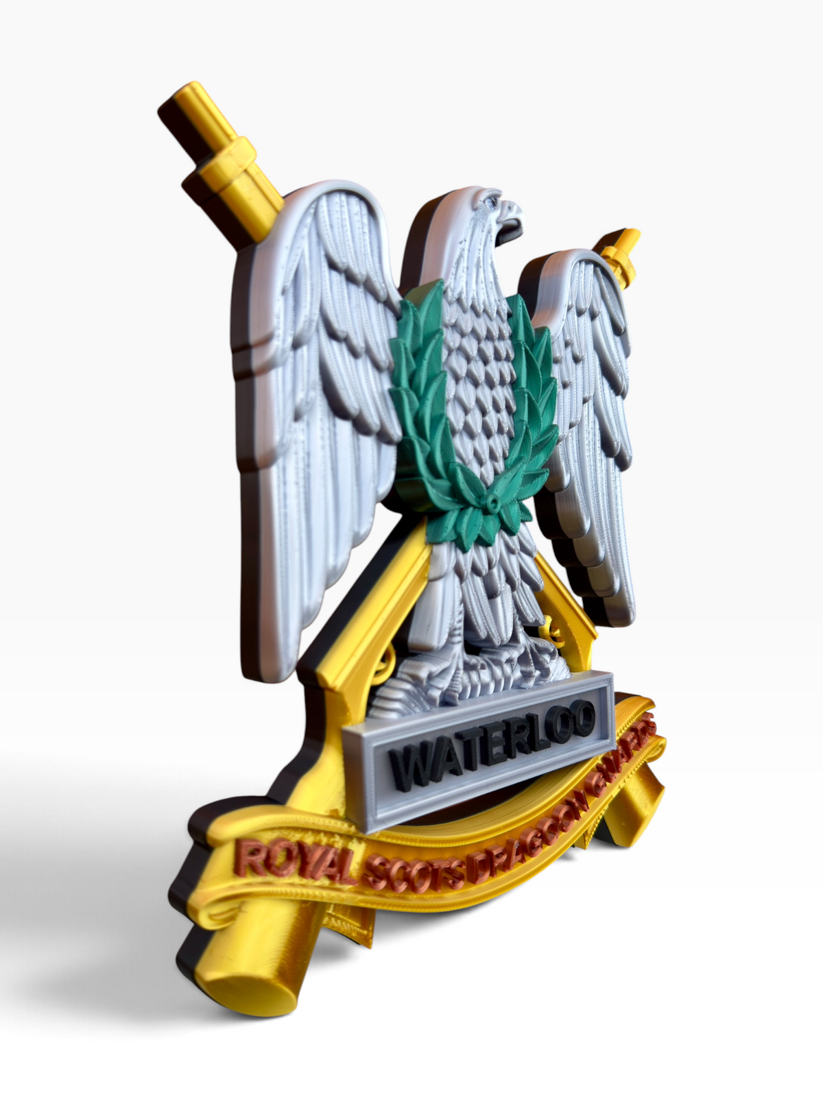 Royal Scots Dragoon Guards cap badge reproduction made in Leicestershire