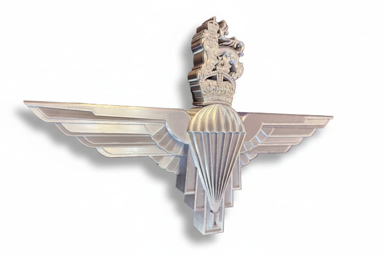 Parachute Regiment 3D Printed Cap Badge King's Crown - Precision Military Emblems