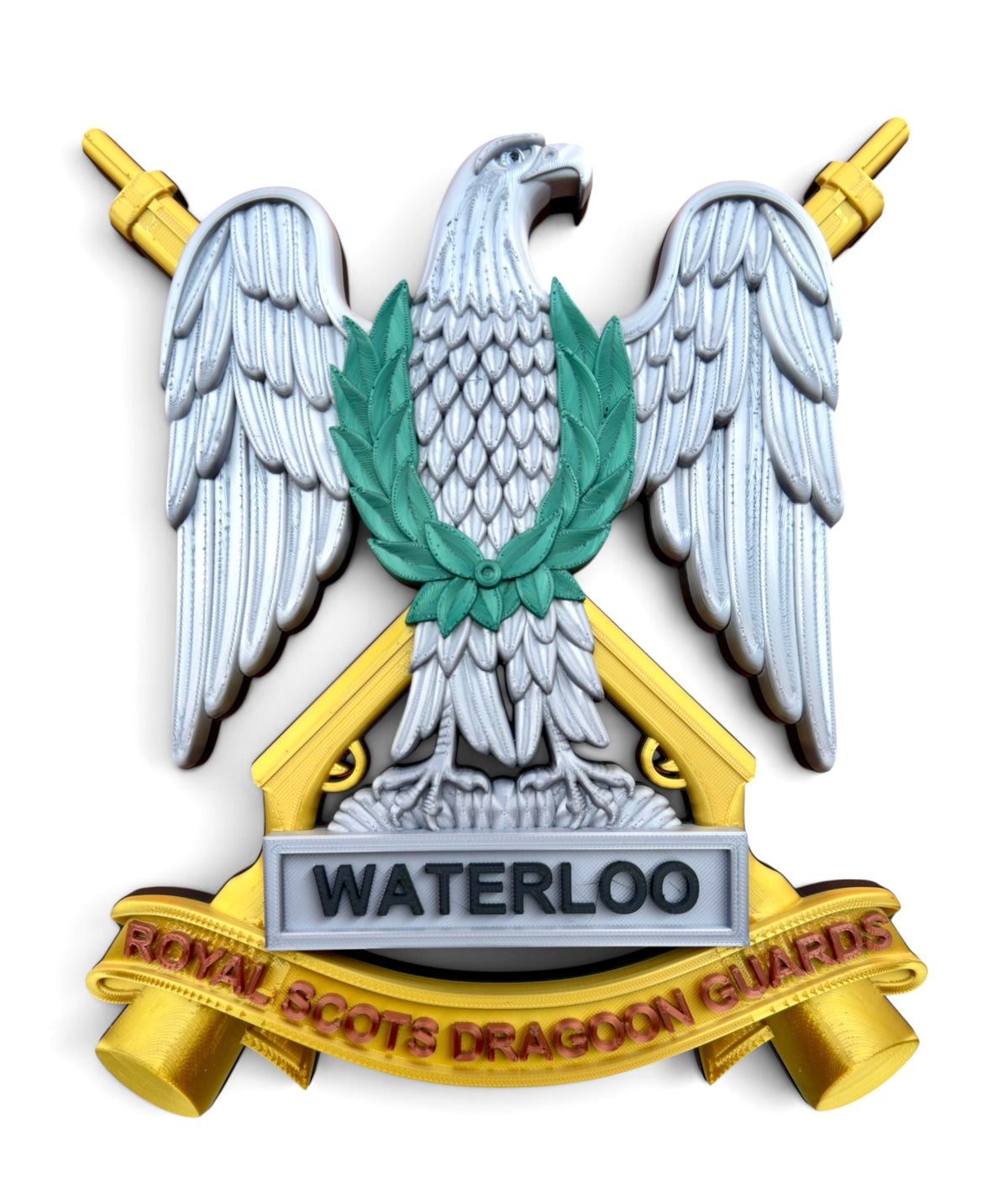 Officially licensed Royal Scots Dragoon Guards cap badge wall display