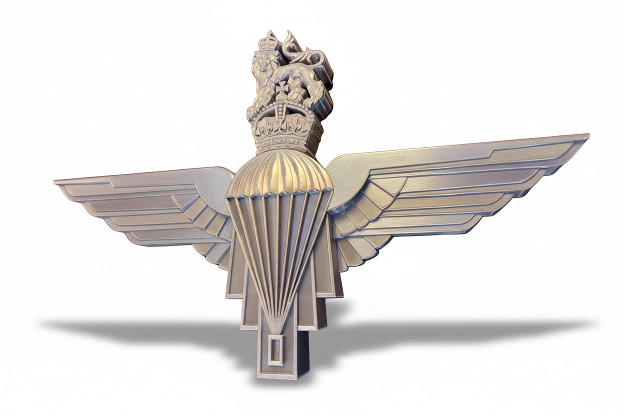 Parachute Regiment 3D Printed Cap Badge King's Crown - Precision Military Emblems