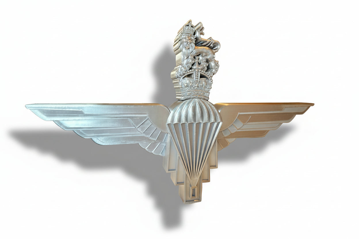 Parachute Regiment 3D Printed Cap Badge King's Crown - Precision Military Emblems