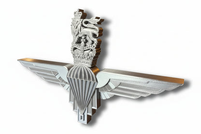 Parachute Regiment 3D Printed Cap Badge Queen's Crown - Precision Military Emblems