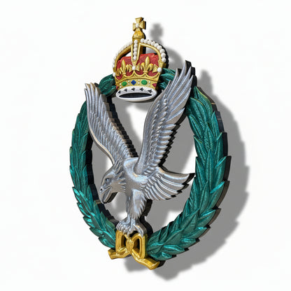 Army Air Corps 3D Printed Cap Badge King's Crown - Precision Military Emblems