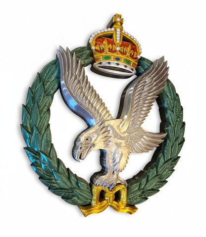 Army Air Corps 3D Printed Cap Badge King's Crown - Precision Military Emblems
