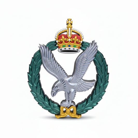 Army Air Corps 3D Printed Cap Badge King's Crown - Precision Military Emblems