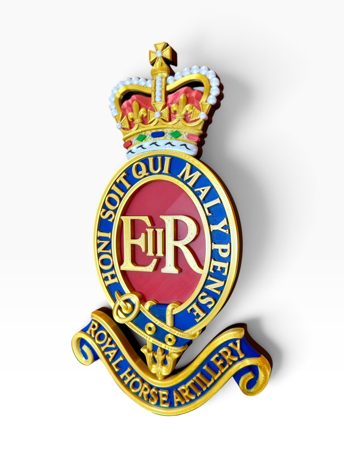 3rd Regiment Royal Horse Artillery (3RHA) 3D Printed Cap Badge in Full Colour - Precision Military Emblems