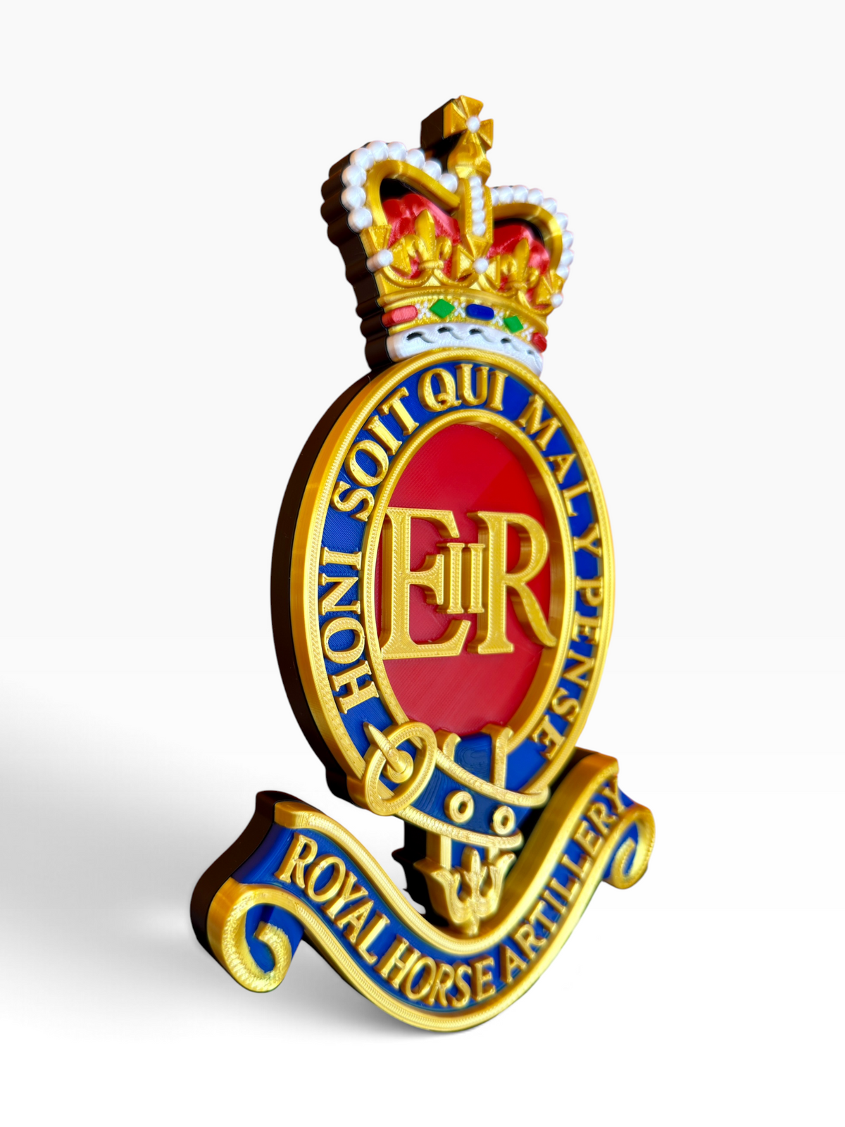 3rd Regiment Royal Horse Artillery (3RHA) 3D Printed Cap Badge in Full Colour - Precision Military Emblems