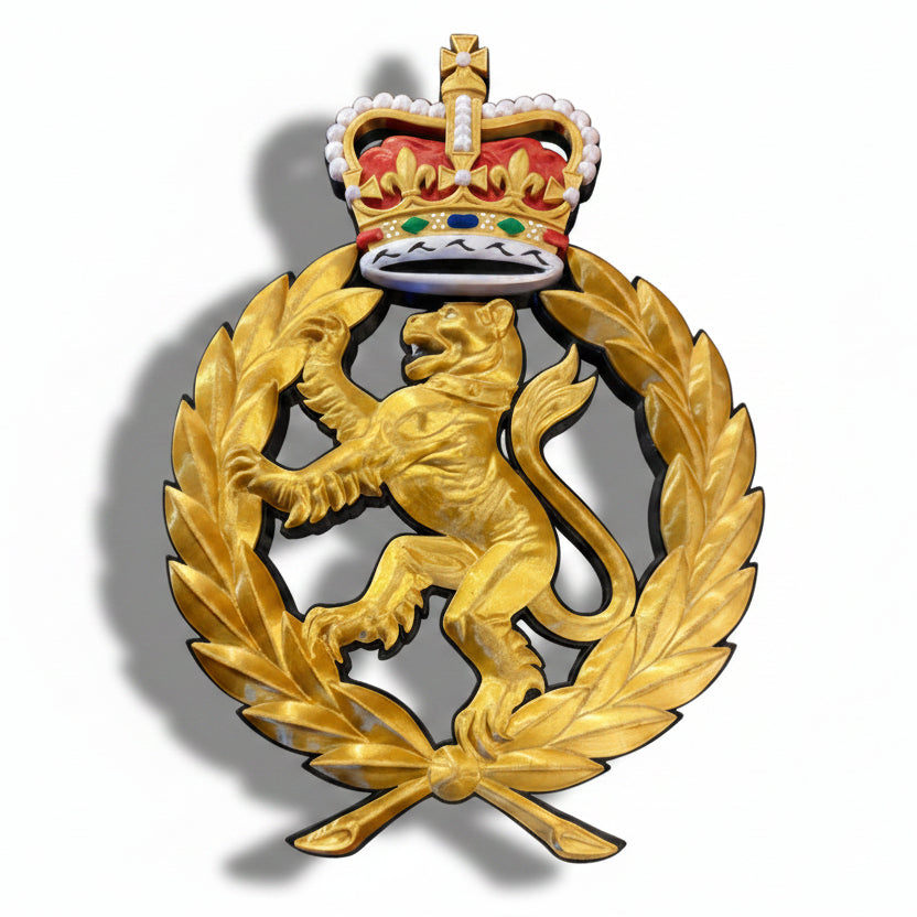 Women's Royal Army Corps 3D Printed Cap Badge - Precision Military Emblems