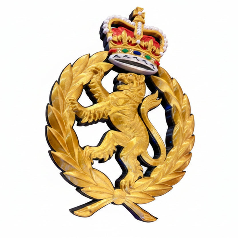 Women's Royal Army Corps 3D Printed Cap Badge - Precision Military Emblems