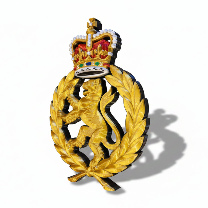 Women's Royal Army Corps 3D Printed Cap Badge - Precision Military Emblems