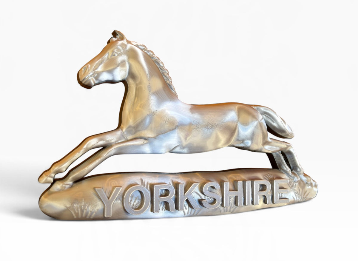 Prince of Wales's Own Regiment of Yorkshire commemorative badge in silver and black