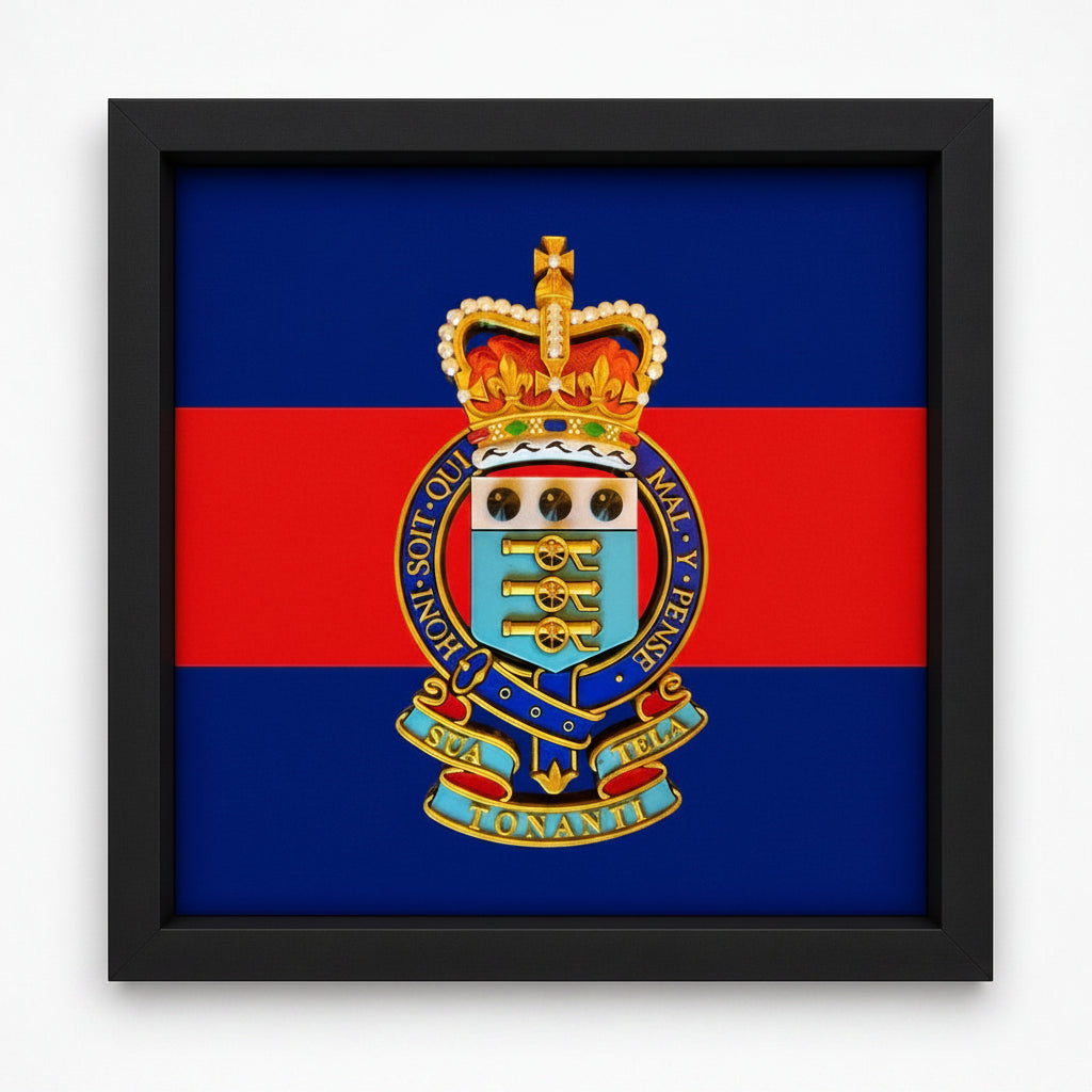 3D Printed Royal Army Ordnance Corps Cap Badge Display Frame - Precision Military Emblems