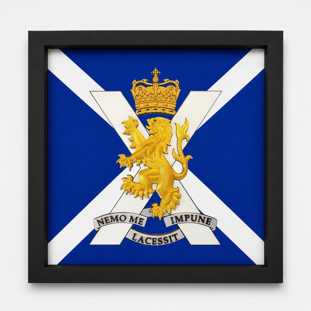 3D Printed Royal Regiment of Scotland Cap Badge Display Frame - Precision Military Emblems