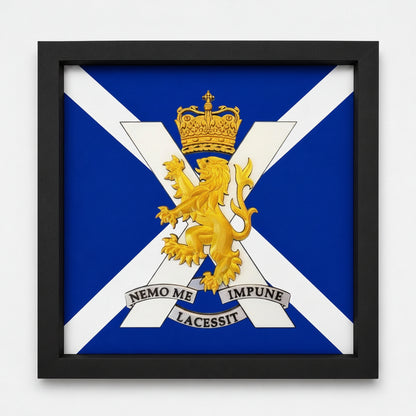 3D Printed Royal Regiment of Scotland Cap Badge Display Frame - Precision Military Emblems