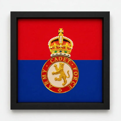 3D Printed Army Cadet Force King's Crown Display Frame - Precision Military Emblems