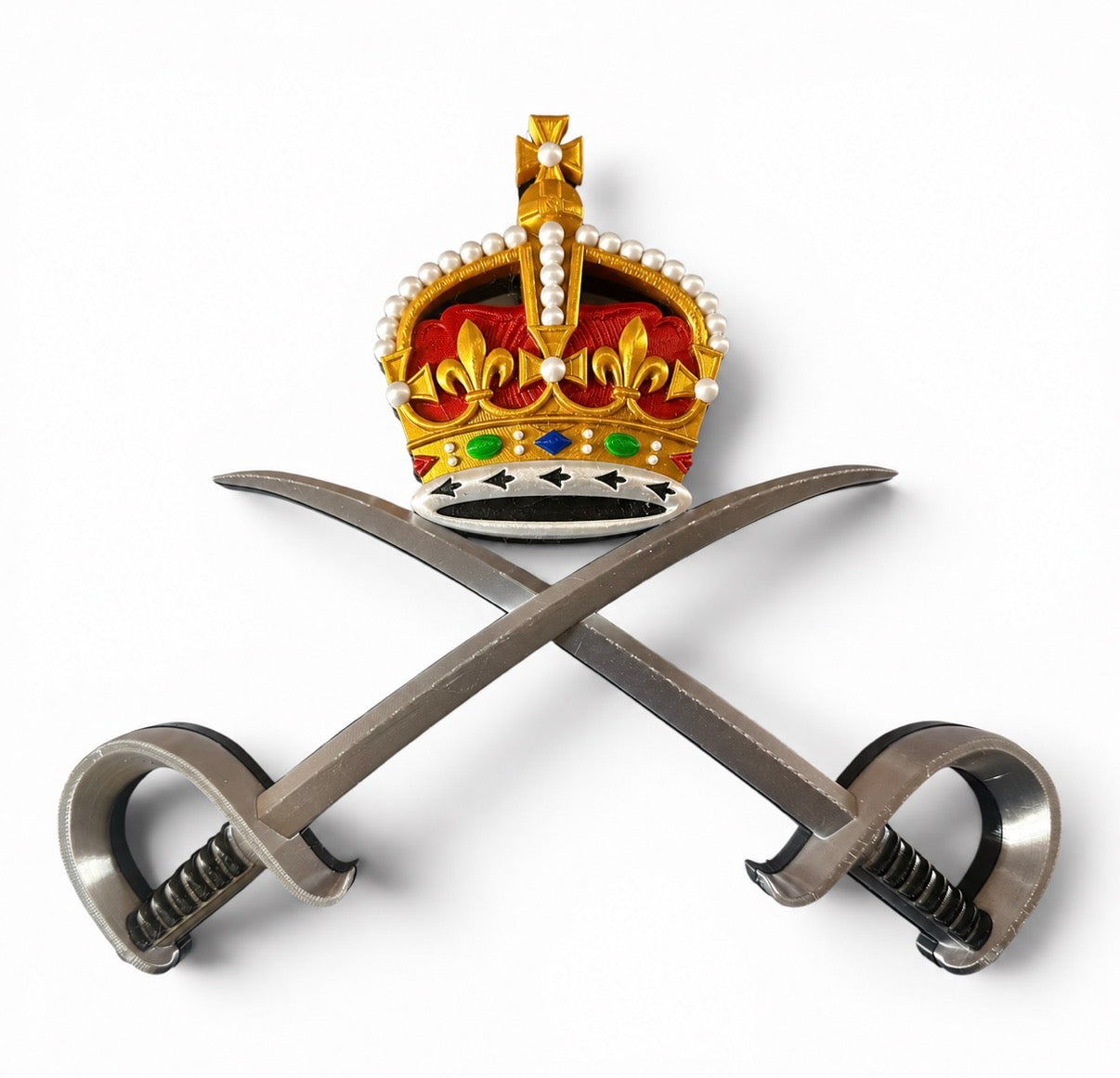 Royal Army Physical Training Corps (RAPTC) 3D Printed Cap Badge – King's Crown - Precision Military Emblems 