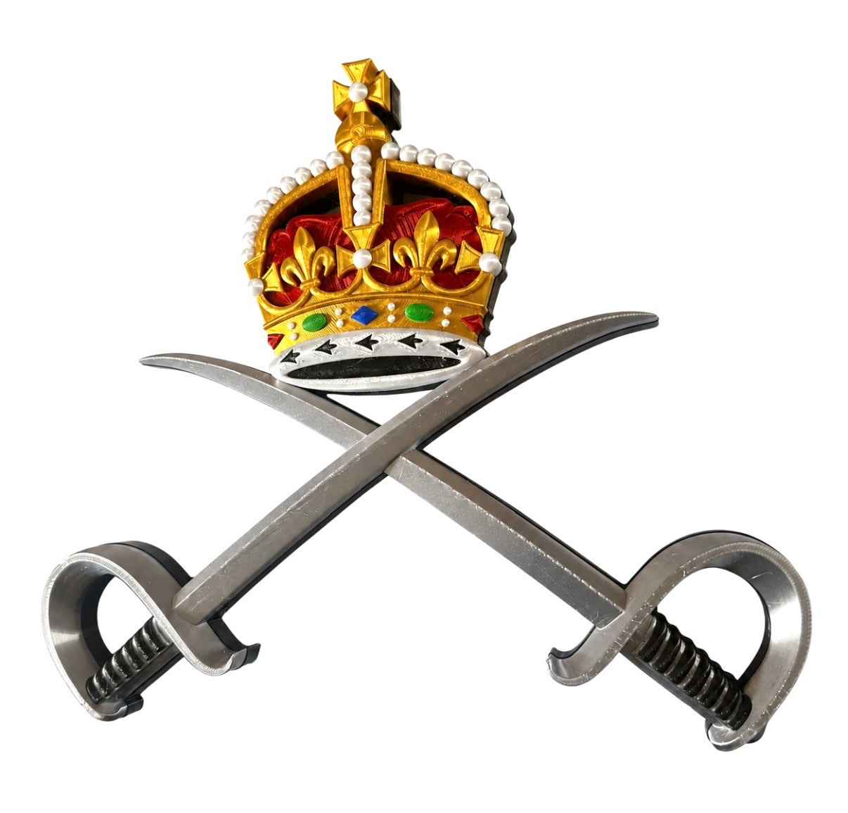 Royal Army Physical Training Corps (RAPTC) 3D Printed Cap Badge – King's Crown - Precision Military Emblems 