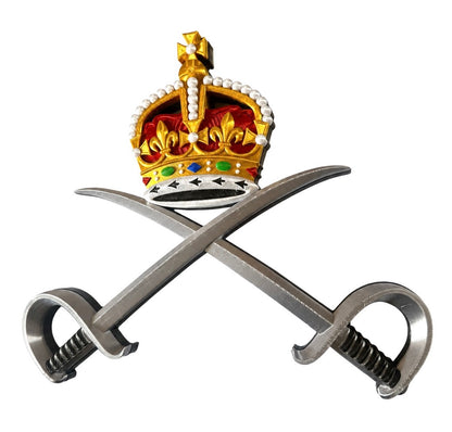 Royal Army Physical Training Corps (RAPTC) 3D Printed Cap Badge – King's Crown - Precision Military Emblems 