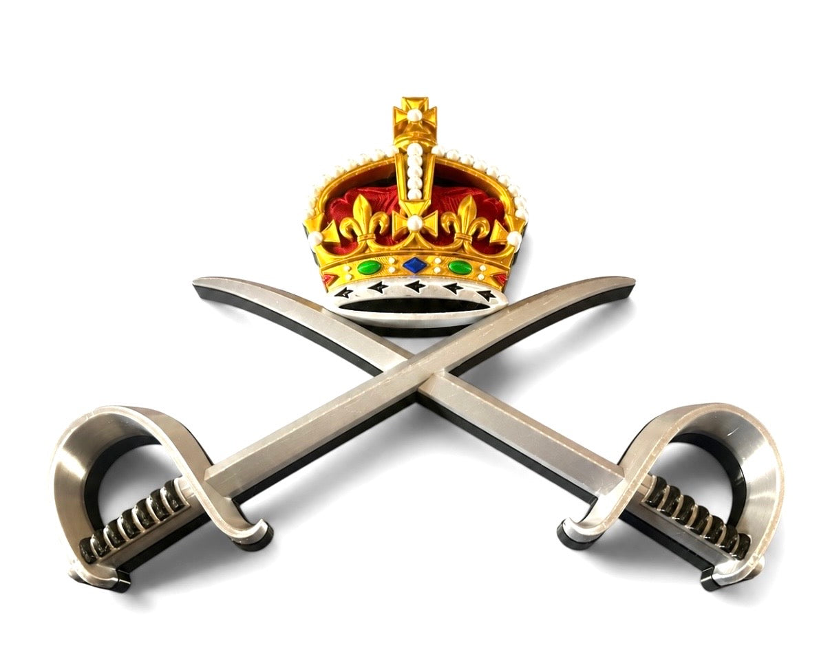 Royal Army Physical Training Corps (RAPTC) 3D Printed Cap Badge – King's Crown - Precision Military Emblems 