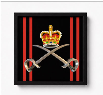 Royal Army Physical Training Corps (RAPTC) Cap Badge Display Frame – Queen's Crown | Officially Licensed - Precision Military Emblems 