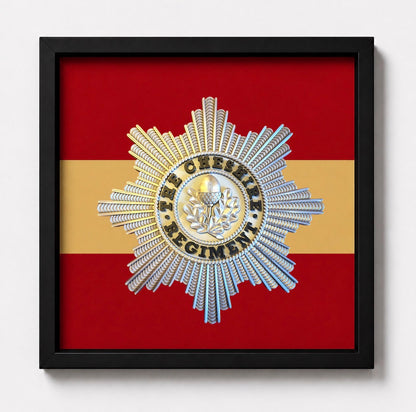Cheshire Regiment Cap Badge Display Frame | Officially Licensed - Precision Military Emblems 