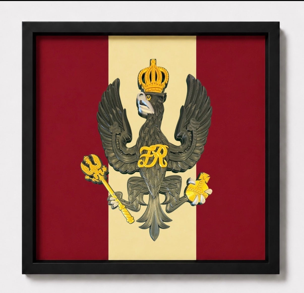 King's Royal Hussars Display Frame - Precision Military Emblems 