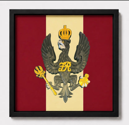 King's Royal Hussars Display Frame - Precision Military Emblems 