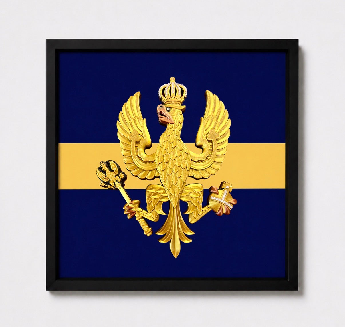 14th/20th King's Hussars Cap Badge Display Frame  Precision Military Emblems 
