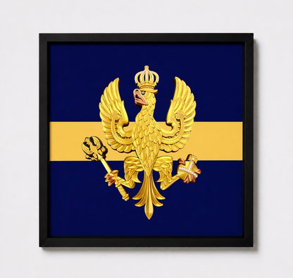 14th/20th King's Hussars Cap Badge Display Frame  Precision Military Emblems 