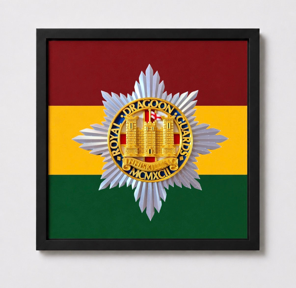 Royal Dragoon Guards Cap Badge Display Frame - Precision Military Embems 