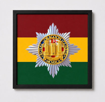 Royal Dragoon Guards Cap Badge Display Frame - Precision Military Embems 