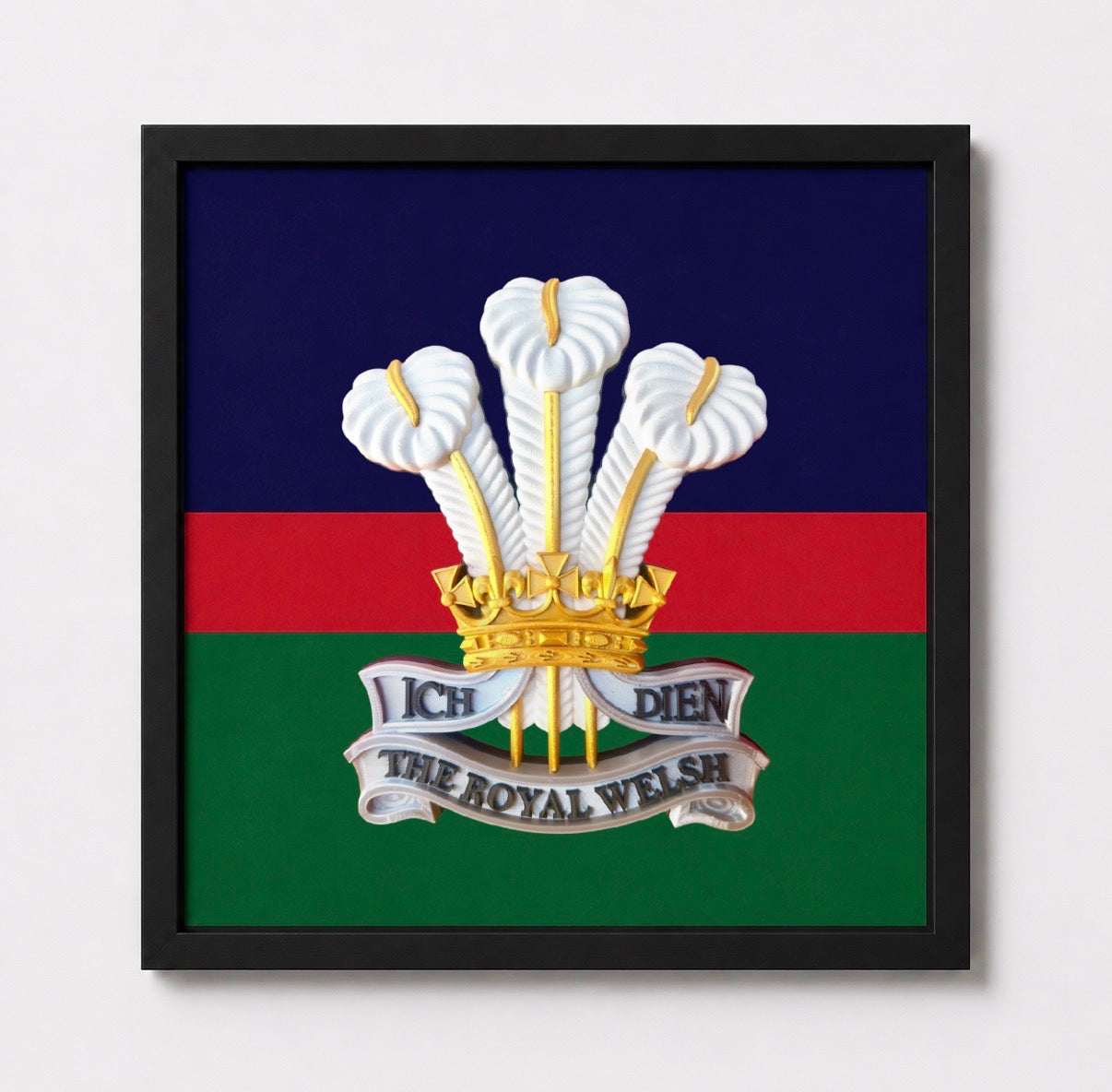 The Royal Welsh Cap Badge Display Frame