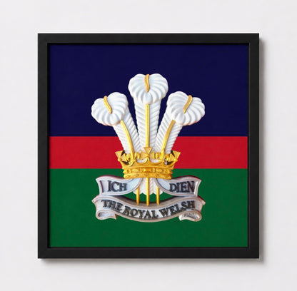 The Royal Welsh Cap Badge Display Frame