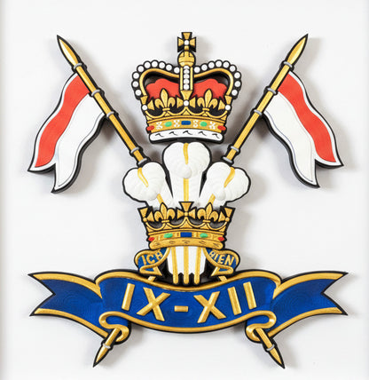 9th/12th Royal Lancers (Prince of Wales) 3D Printed Cap Badge - Precision Military Emblems