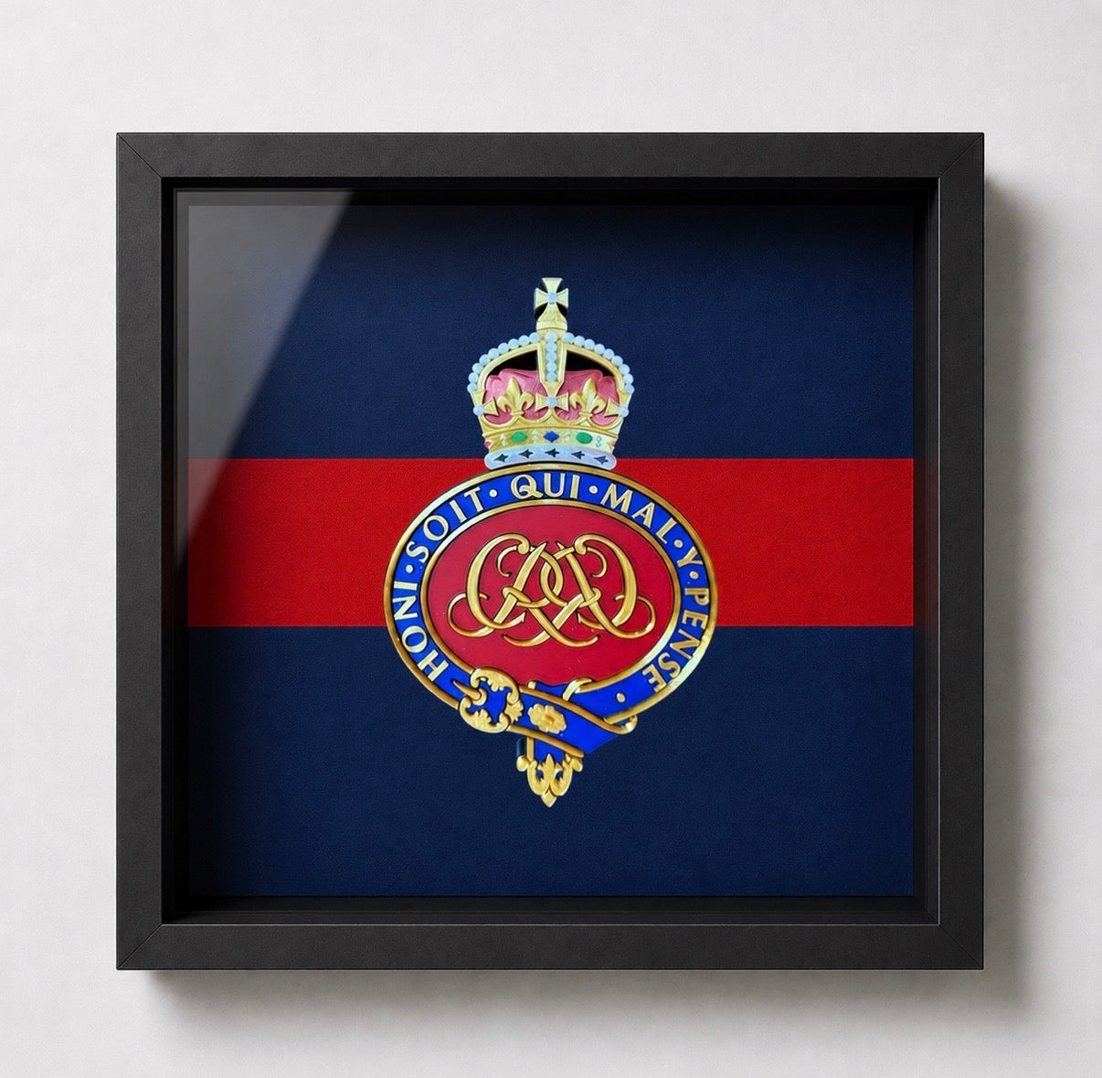 Grenadier Guards Cap Badge Display Frame – King's Crown - Precision Military Emblems 