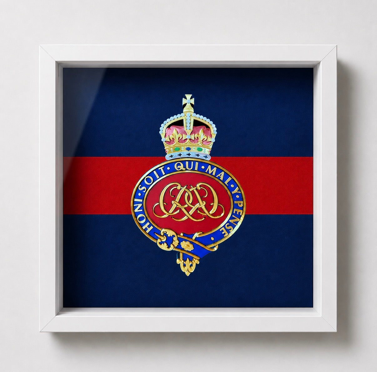 Grenadier Guards Cap Badge Display Frame – King's Crown - Precision Military Emblems 
