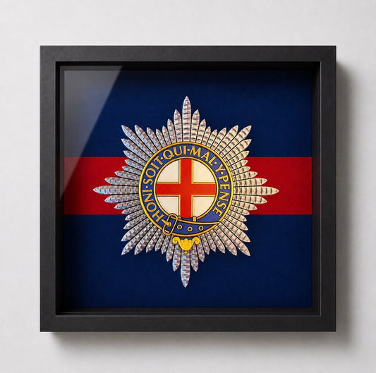 Coldstream Guards Cap Badge Display Frame - Precision Military Emblems 