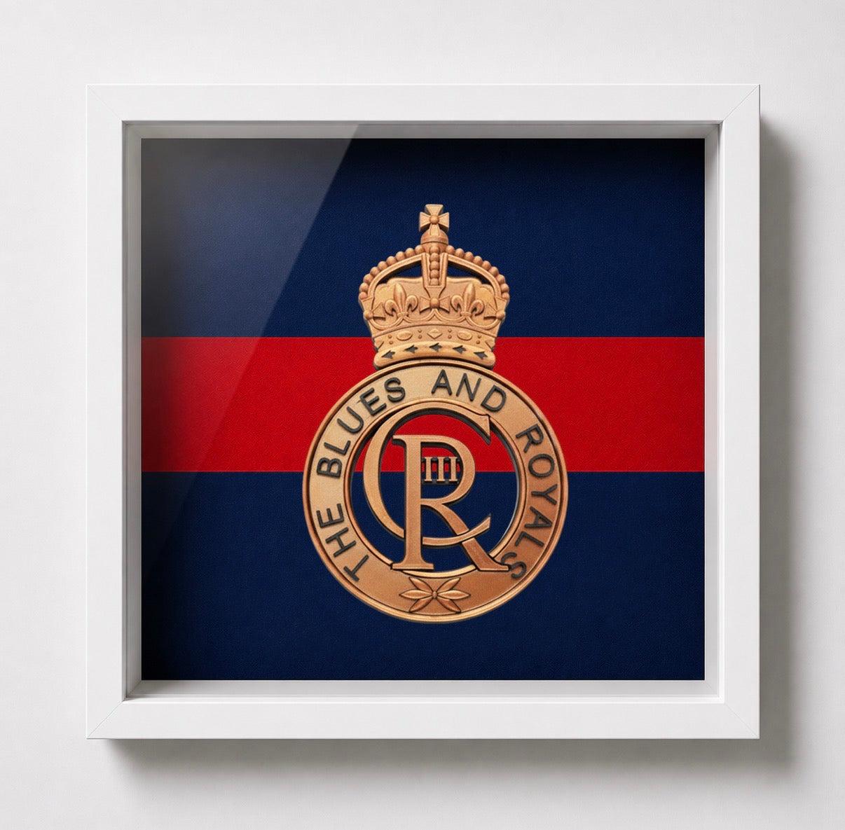 Blues and Royals Cap Badge Display Frame – King's Crown - Precision Military Emblems 