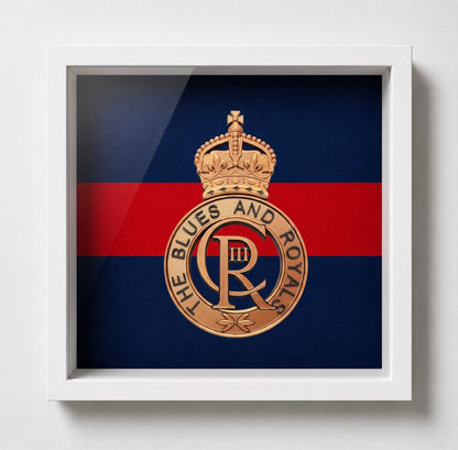 Blues and Royals Cap Badge Display Frame – King's Crown - Precision Military Emblems 