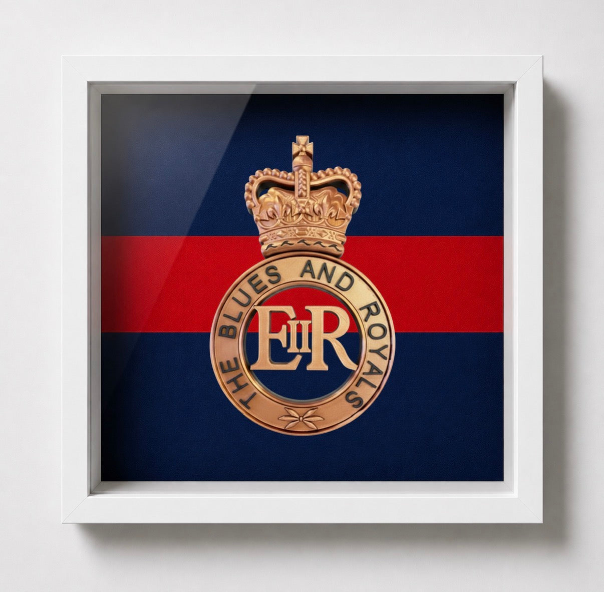 Blues and Royals Cap Badge Display Frame – Queen's Crown - Precision Military Emblems 