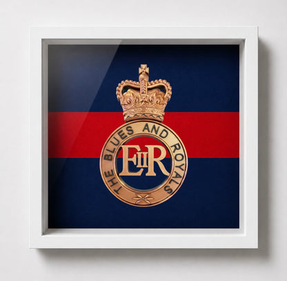 Blues and Royals Cap Badge Display Frame – Queen's Crown - Precision Military Emblems 