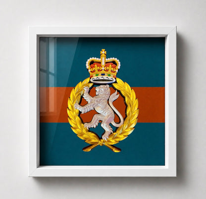 Women's Royal Army Corps Cap Badge Display Frame - Precision Military Emblems 