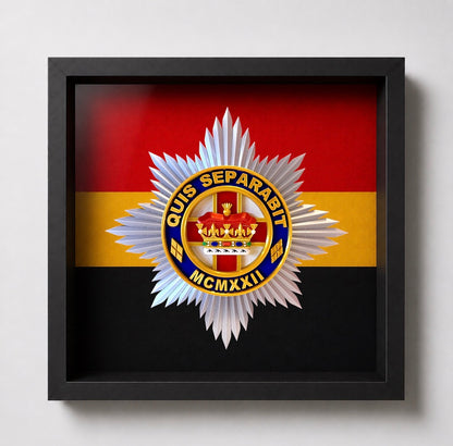 4th/7th Royal Dragoon Guards Cap Badge Display Frame - Precision Military Emblems 