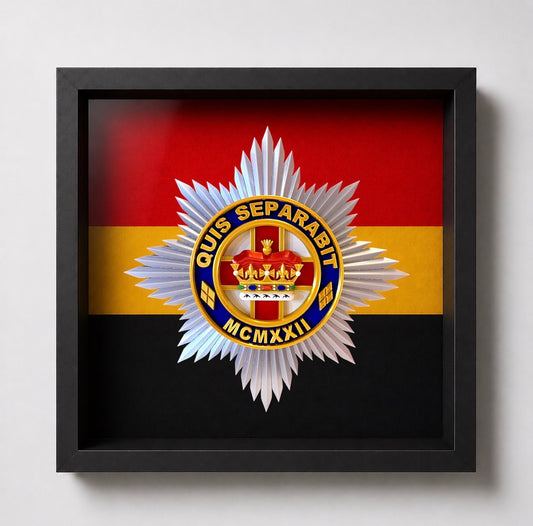 4th/7th Royal Dragoon Guards Cap Badge Display Frame - Precision Military Emblems 