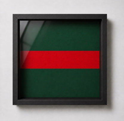 King's Own Royal Border Regiment Regimental Colours Display Frame - Precision Miliary Emblems 