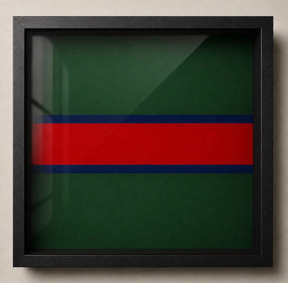 The King's Regiment Cap Badge Display Frame - Precision Military Emblem 