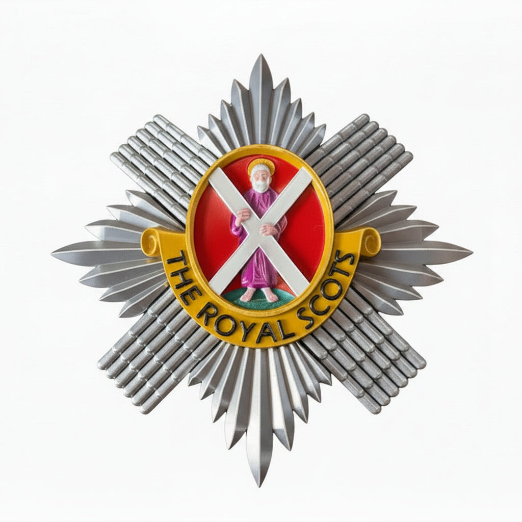 The Royal Scots (The Royal Regiment) 3D Printed Cap Badge - Precision Military Emblems