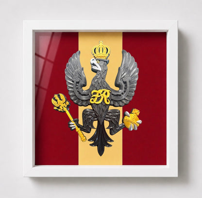 King's Royal Hussars Display Frame - Precision Military Emblems 